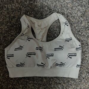Puma Monochrome Logo Sports Bra
